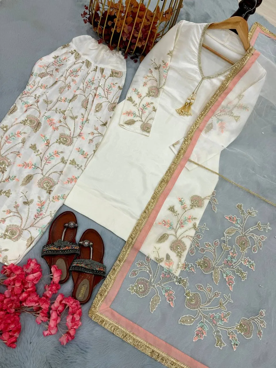 Most Beautiful Pakistani Farsi Salwar Suit - Image 4
