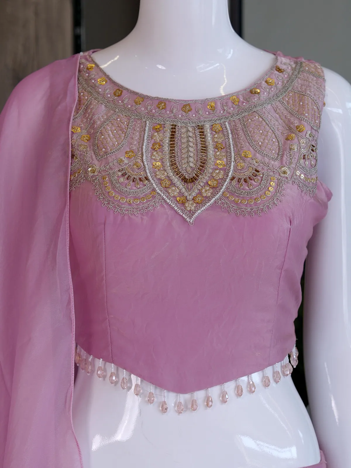 Pastel Purple Party Wear Indo Western Suit - Image 2