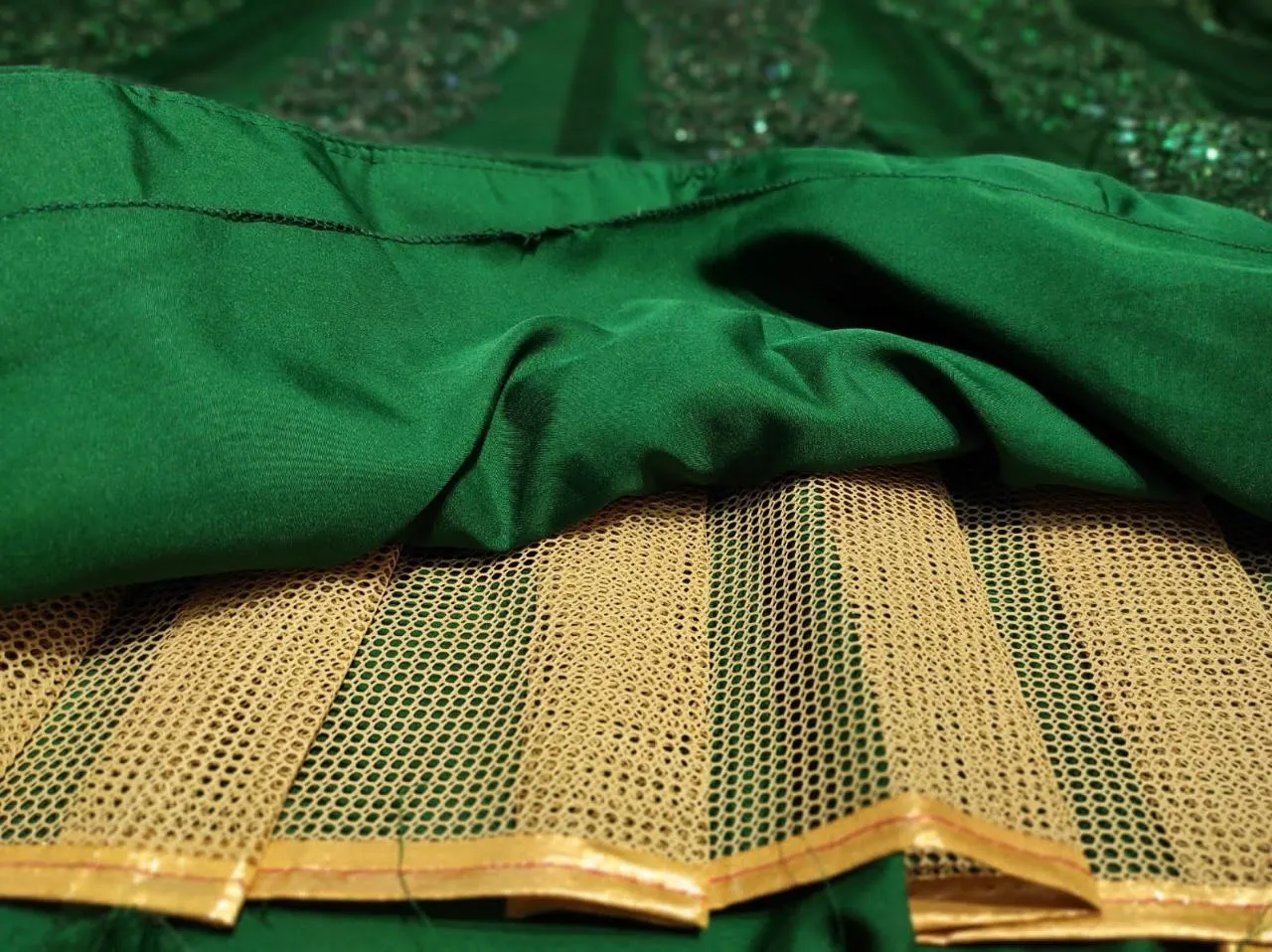 Rashmika Mandana Inspired Green Lehenga Choli - Image 2