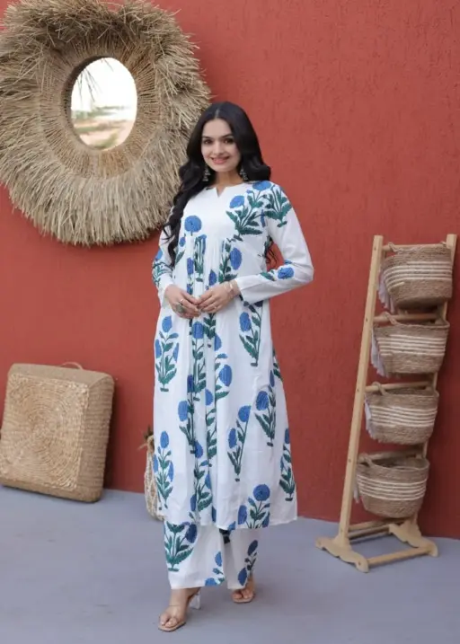 Summer Wear Cotton kurti Set