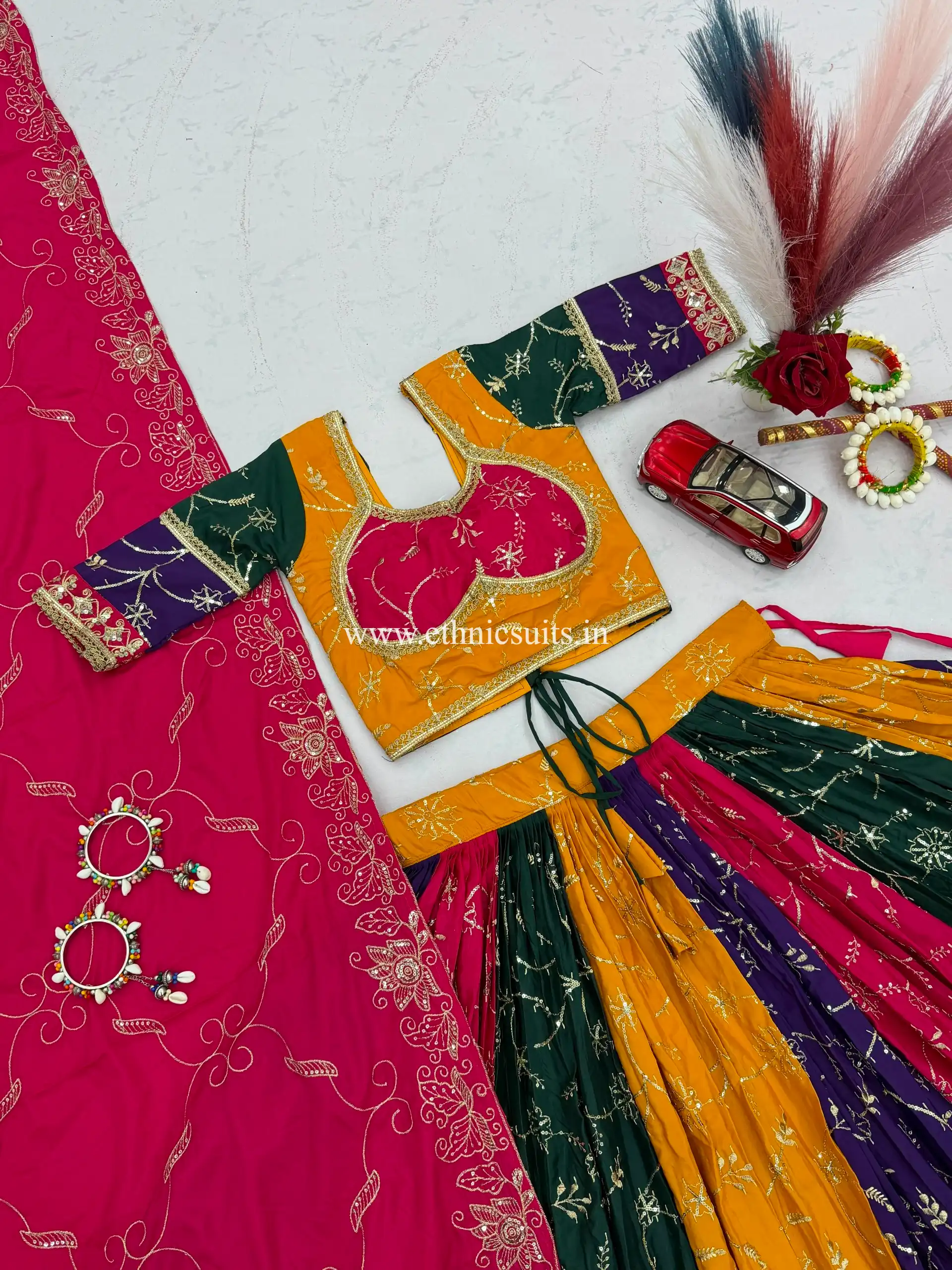 Trending Multi Color Chaniya Choli Readymade - Image 8