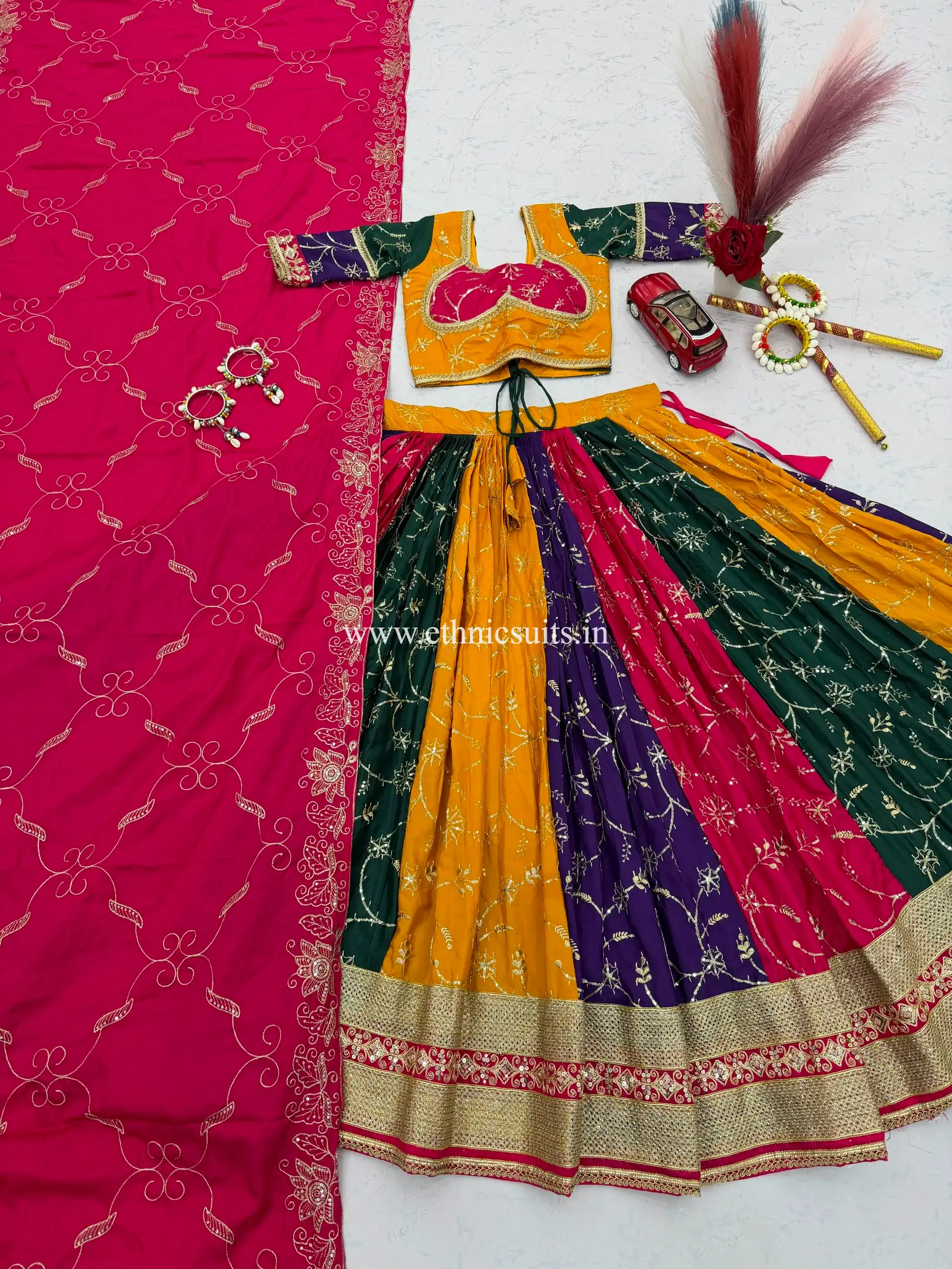 Trending Multi Color Chaniya Choli Readymade - Image 9