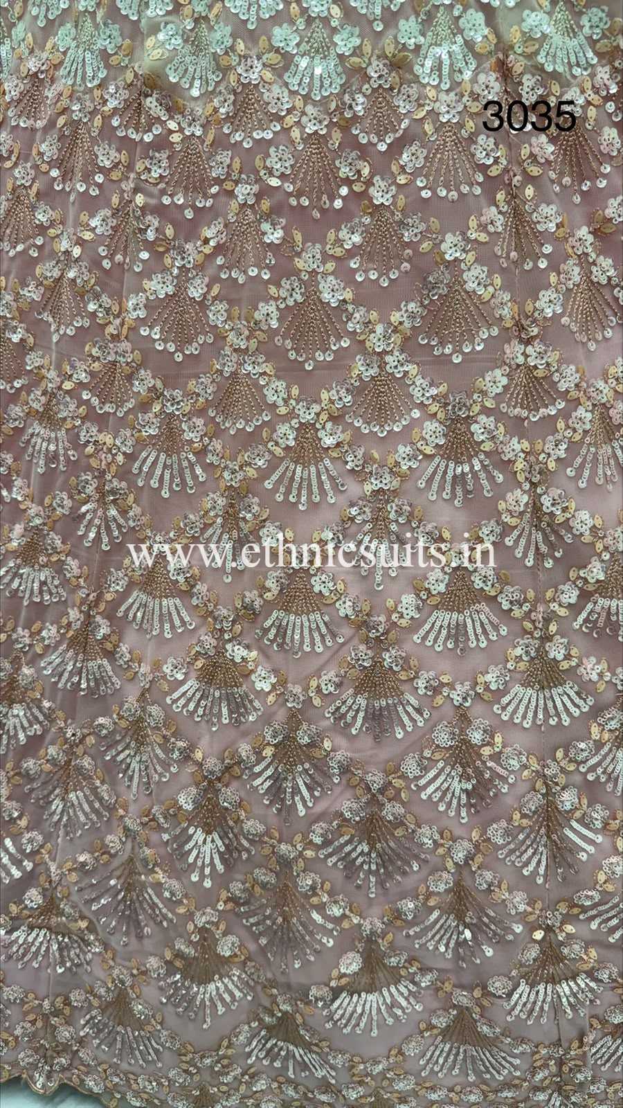 Baby Pink Bridal Net Bridesmaid Lehenga Choli - Image 7